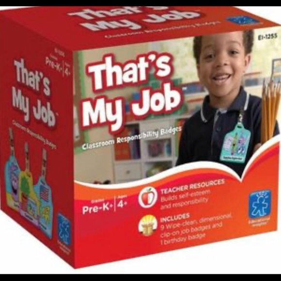 Brand New Classroom Teacher's Helpers Tag Set / Responsibility Badges - Picture 2 of 8